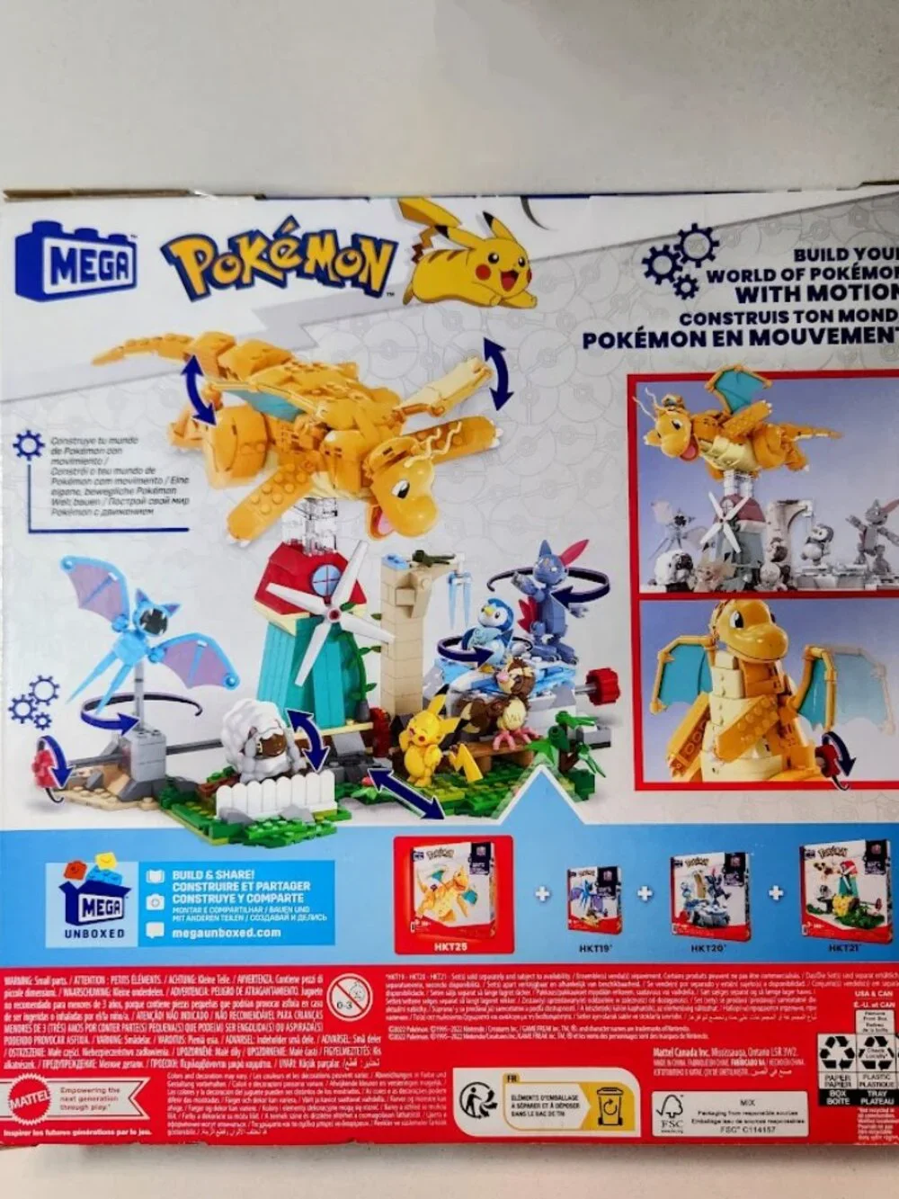 NEW Dragonite MEGA Pokémon Action Figure Building Toys Set LEGO COMPATIBLE 387 P